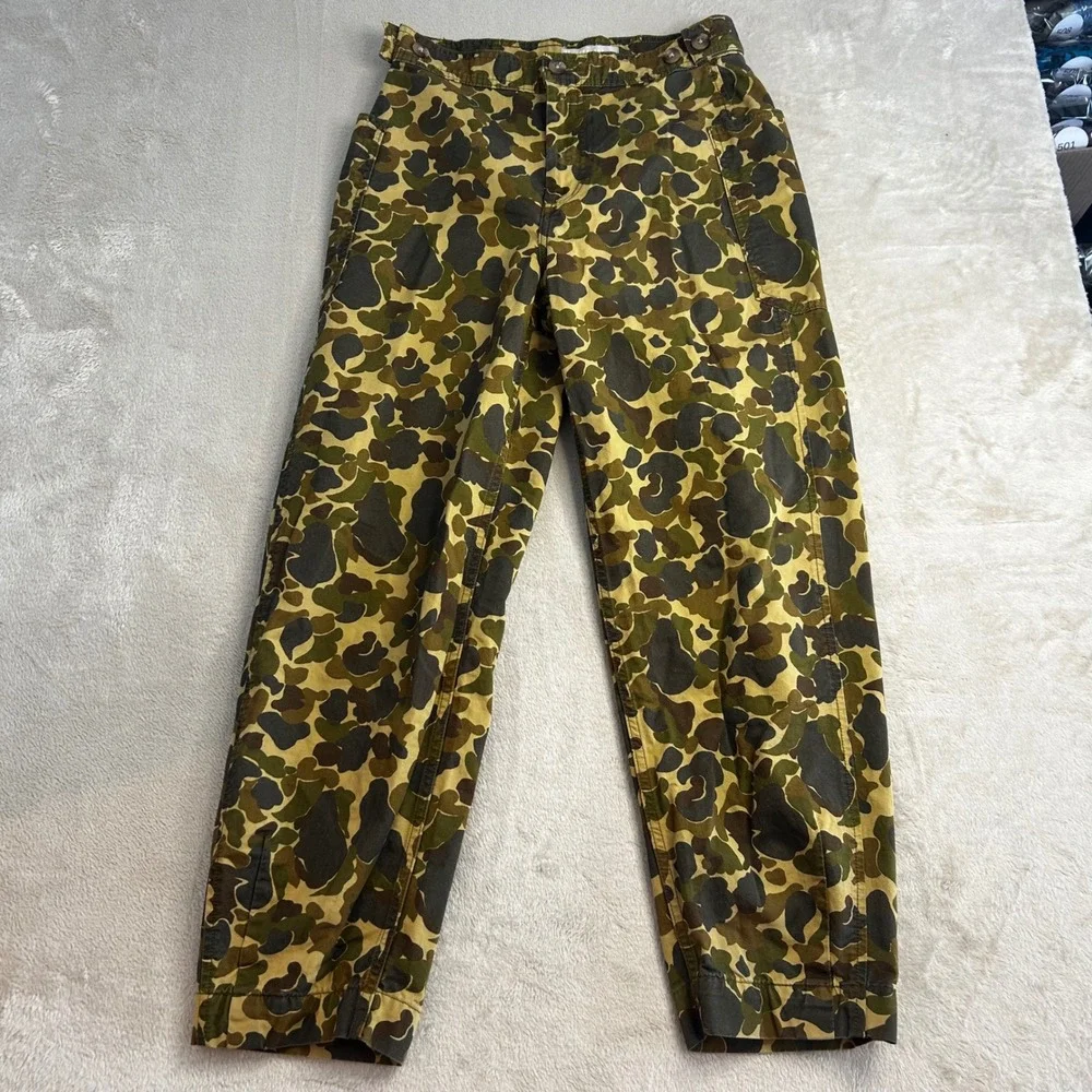 Everlane The Fatigue Barrel Pant Camo Organic Cotton Linen Camouflage Women's 4